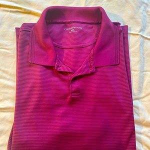 Mens Croft & Barrow maroon polo